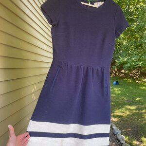Vineyard Navy and White Dress